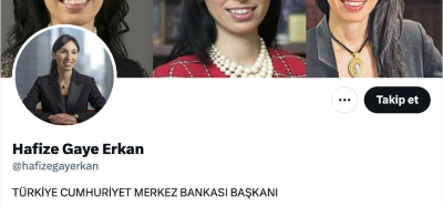 @hafizegayerkan isimli Twitter hesabının Hafize Gaye Erkan'a ait olduğu iddiası