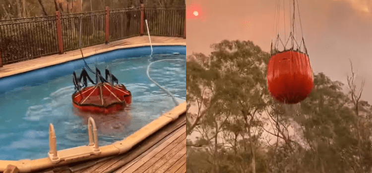 Videonun Hatay yangınları sırasında havuzdan su dolduran helikopteri gösterdiği iddiası
