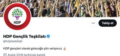 @hdpteskilati hesabının HDP Gençlik Meclisi'ne ait olduğu iddiası