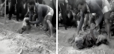 Hindistan’da Müslüman bir kadının çocuğuyla birlikte diri diri toprağa gömüldüğü iddiası