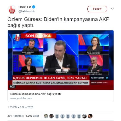 iddia tweet halktv akp biden