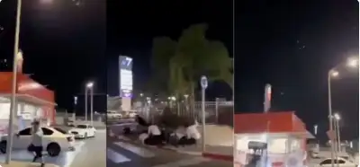 Görüntülərdə İranın İsrailə hava zərbəsi endirdiyi iddia edilir