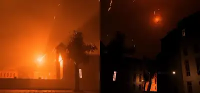 Video İran'ın saldırısına İsrail'in savaş uçaklarıyla karşılık verdiğini mi gösteriyor?