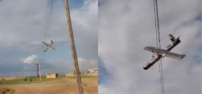 Fotoğrafın İran'ın İsrail'e gönderdiği drone'u gösterdiği iddiası