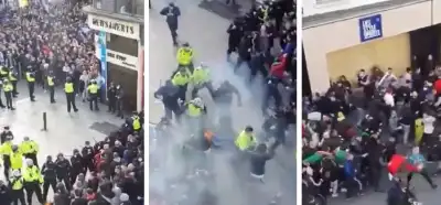 Videonun İrlanda polisinin Suriyeli sığınmacılara müdahalesini gösterdiği iddiası
