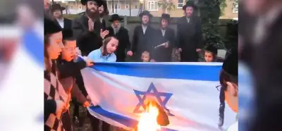 Görüntülerin İsrail'in Gazze'ye düzenlediği saldırıyı protesto eden Yahudileri gösterdiği iddiası