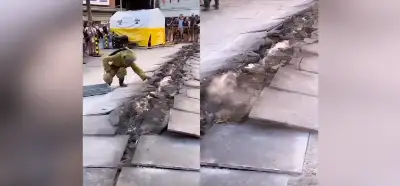 Yerde yarıkların görüldüğü videonun İsrail’den olduğu iddiası