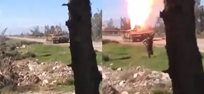 Video el bombasıyla imha edilen İsrail tankını mı gösteriyor?