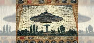 İtalya'da UFO motifli mozaik bulunduğu iddiası
