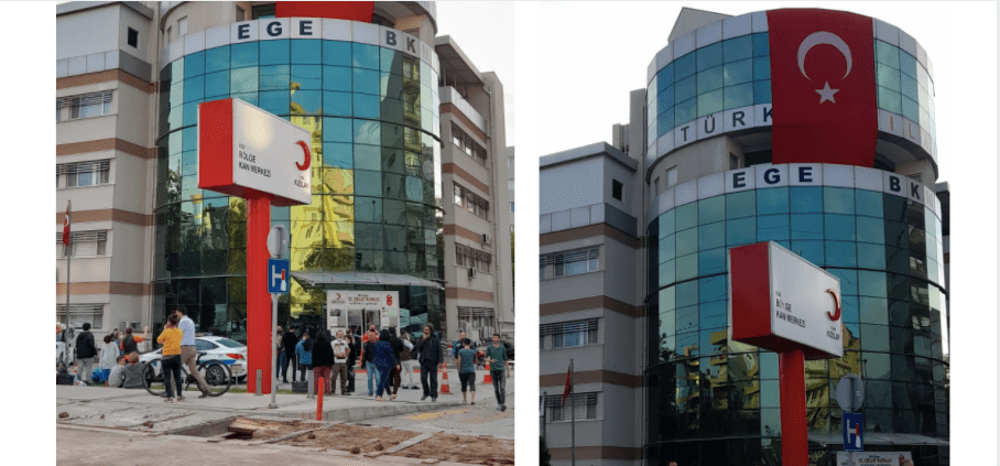 Bayraklı'daki Kızılay Kan Merkezi’nin depremde yıkıldığı iddiası