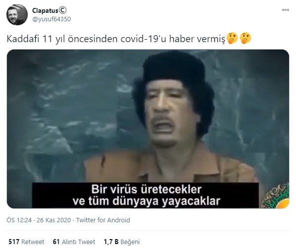 kaddafi bm virus iddiasi
