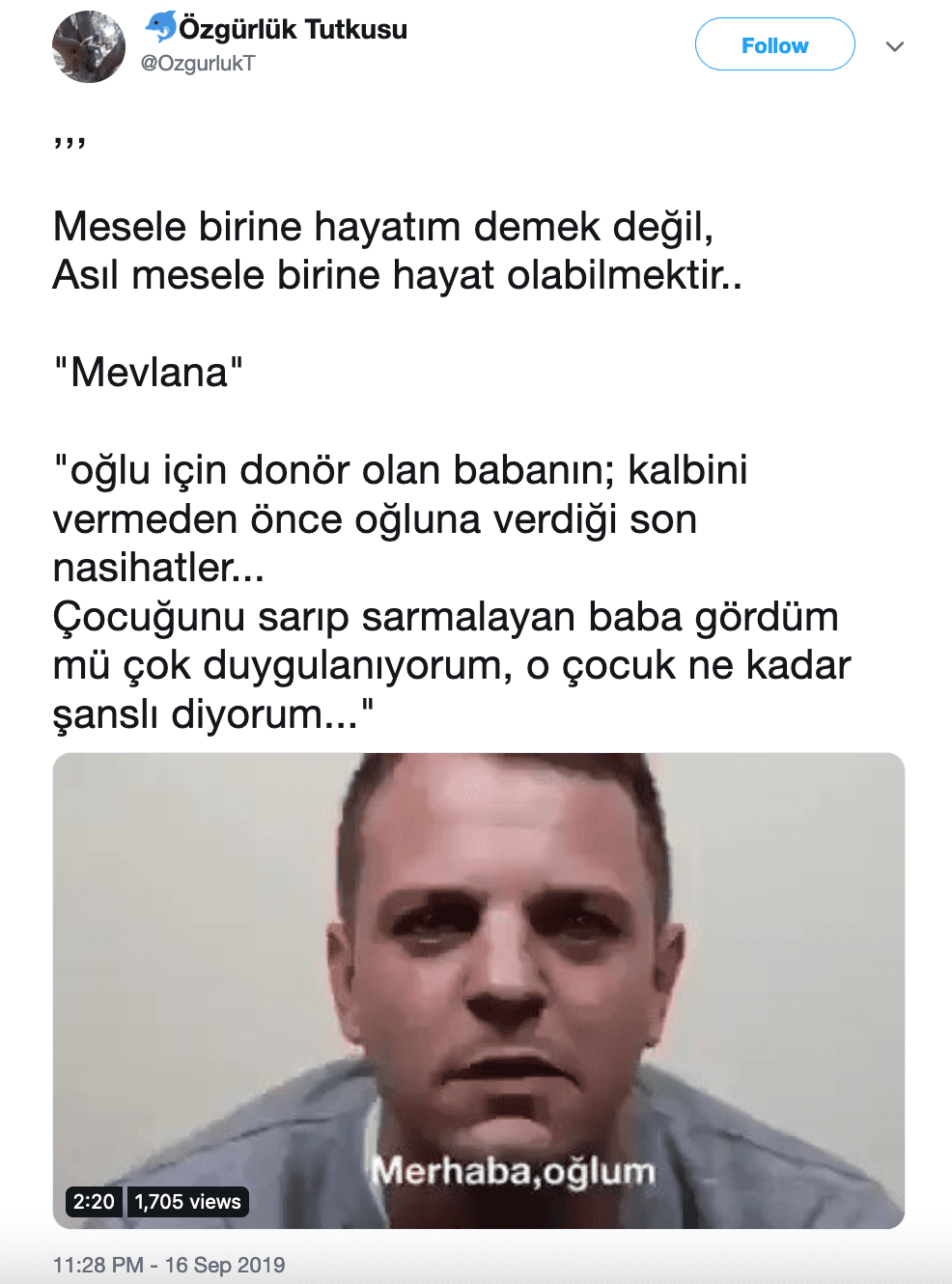 kalbini veren baba iddia