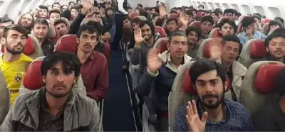 Fotoğraf Ruanda’dan Türkiye’ye gelen göçmenleri mi gösteriyor?
