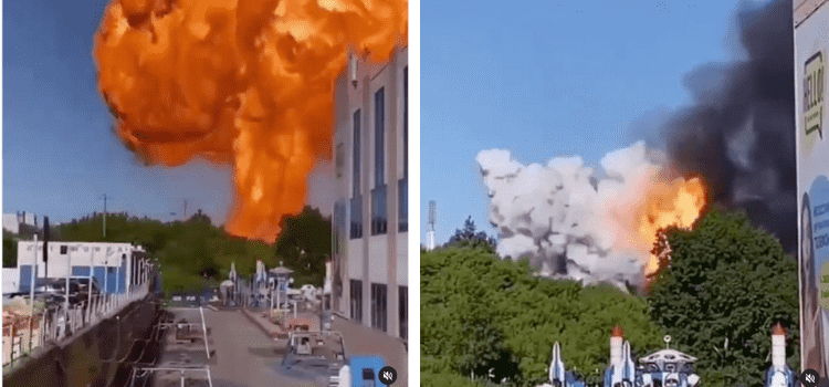 Videonun Antalya'daki güncel orman yangını sırasında gerçekleşen patlamayı gösterdiği iddiası