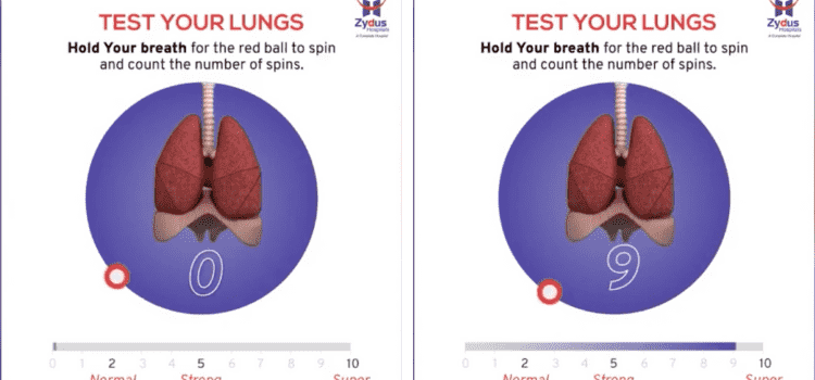 Videonun nefesinizi tutarak akciğer kapasitenizi test edebileceğinizi gösterdiği iddiası