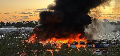 Yanan araçları gösteren videonun Fransa'daki protestolardan olduğu iddiası