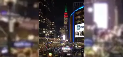 Empire State Binası destek için Filistin bayrağının renkleriyle mi aydınlatıldı?