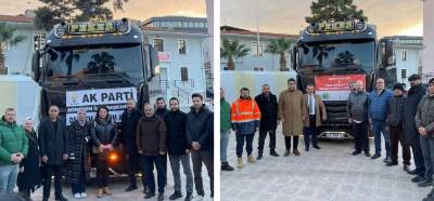 İzmir’de valiliğin deprem yardım tırının pankartının zorla söküldüğü iddiası
