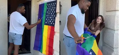 ABD’de bir babanın LGBTİ+ bayrağını yırttığını gösteren video gerçek mi?
