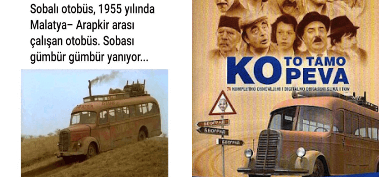 Fotoğrafın 1955 yılında Malatya Arapgir arası çalışan sobalı otobüsü gösterdiği iddiası