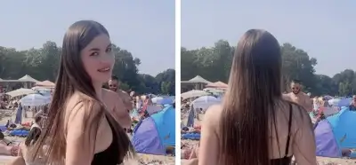 Video Ukrayna'daki bir plajda eğlenenleri mi gösteriyor?