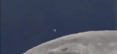 Videonun ayın karşı tarafına inen bir UFO'yu gösterdiği iddiası