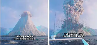 Videonun gerçek bir volkanik patlamayı gösterdiği iddiası