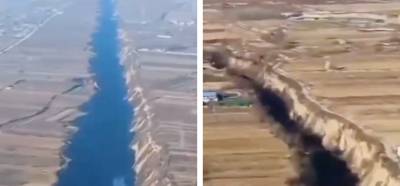 Videonun Kahramanmaraş depremlerinden sonra oluşan yarıkları gösterdiği iddiası