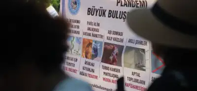 Bindik bir alamete gidiyoruz kıyamete: Teyit iklim krizi inkarcılarının mitinginde