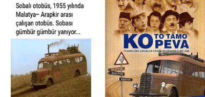 Fotoğrafın 1955 yılında Malatya Arapgir arası çalışan sobalı otobüsü gösterdiği iddiası