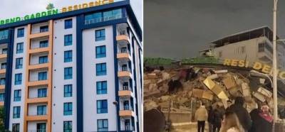 Malatya'da yıkılan Trend Garden Residence isimli binanın üç yıllık olduğu iddiası
