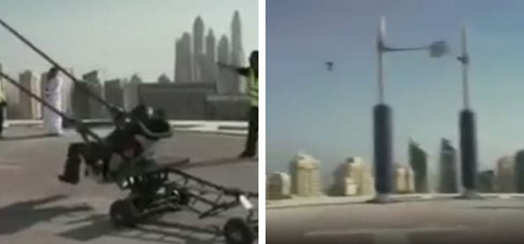 Videonun, Dubai'deki bir fırlatma deneyini gösterdiği iddiası