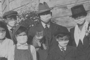 Fotonun İspan qripi epidemiyasında maska taxan bir pişiyi göstərdiyi iddiası