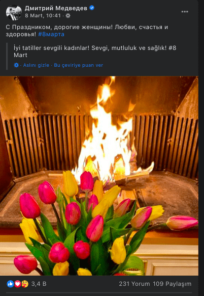 medvedev 8 mart paylasimi