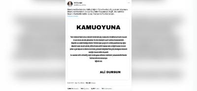 Memleket Partisi'nden Ali Dursun’un istifa ettiğini duyuran hesabın gerçek olduğu iddiası