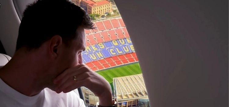 Görselin Messi’nin son kez Camp Nou’ya baktığını gösterdiği iddiası