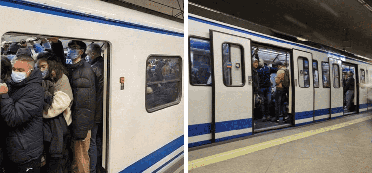 Kalabalığı gösteren fotoğrafın İstanbul metrosunda çekildiği iddiası