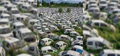 Fotoğrafın Fransa'daki elektrikli araba mezarlığını gösterdiği iddiası