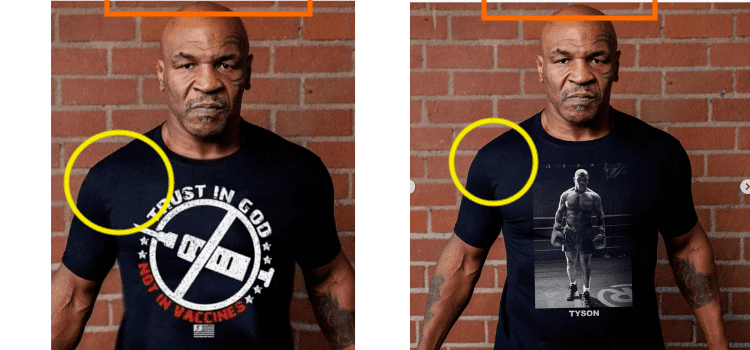 Mike Tyson’ın aşı karşıtı mesaj içeren bir tişörtle poz verdiği iddiası