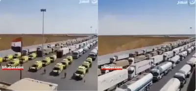 Misirdən Fələstinə yardım aparan maşınları əks etdirən videonun yeni olduğu iddiası
