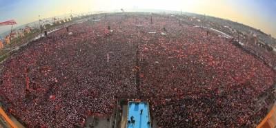 6 Mayıs Millet İttifakı İstanbul mitinginden olduğu iddia edilen fotoğraf