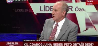 Muharrem İnce’nin Sözcü yayınında 189 kez CHP 17 kez AK Parti dediği iddiası