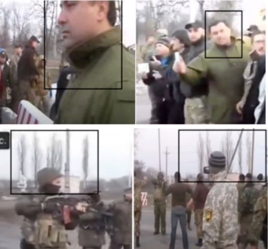 muqayise videonun ukraynalilar ile rus esgerleri qarsidurmani gosterdiyi iddiasi
