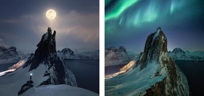 Fotoğrafın Norveç’teki kurt şeklindeki dağı gösterdiği iddiası