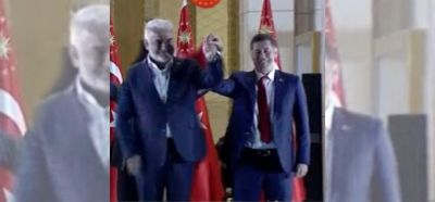 Sinan Oğan ve Zekeriya Yapıcıoğlu'nu el ele gösterdiği iddia edilen fotoğraf