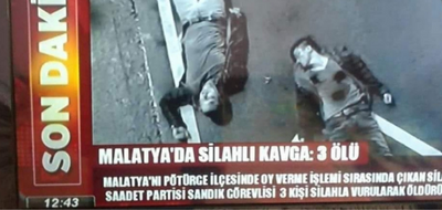 Öldürülen Saadet Partilileri gösterdiği iddia edilen fotoğraf bir filmden