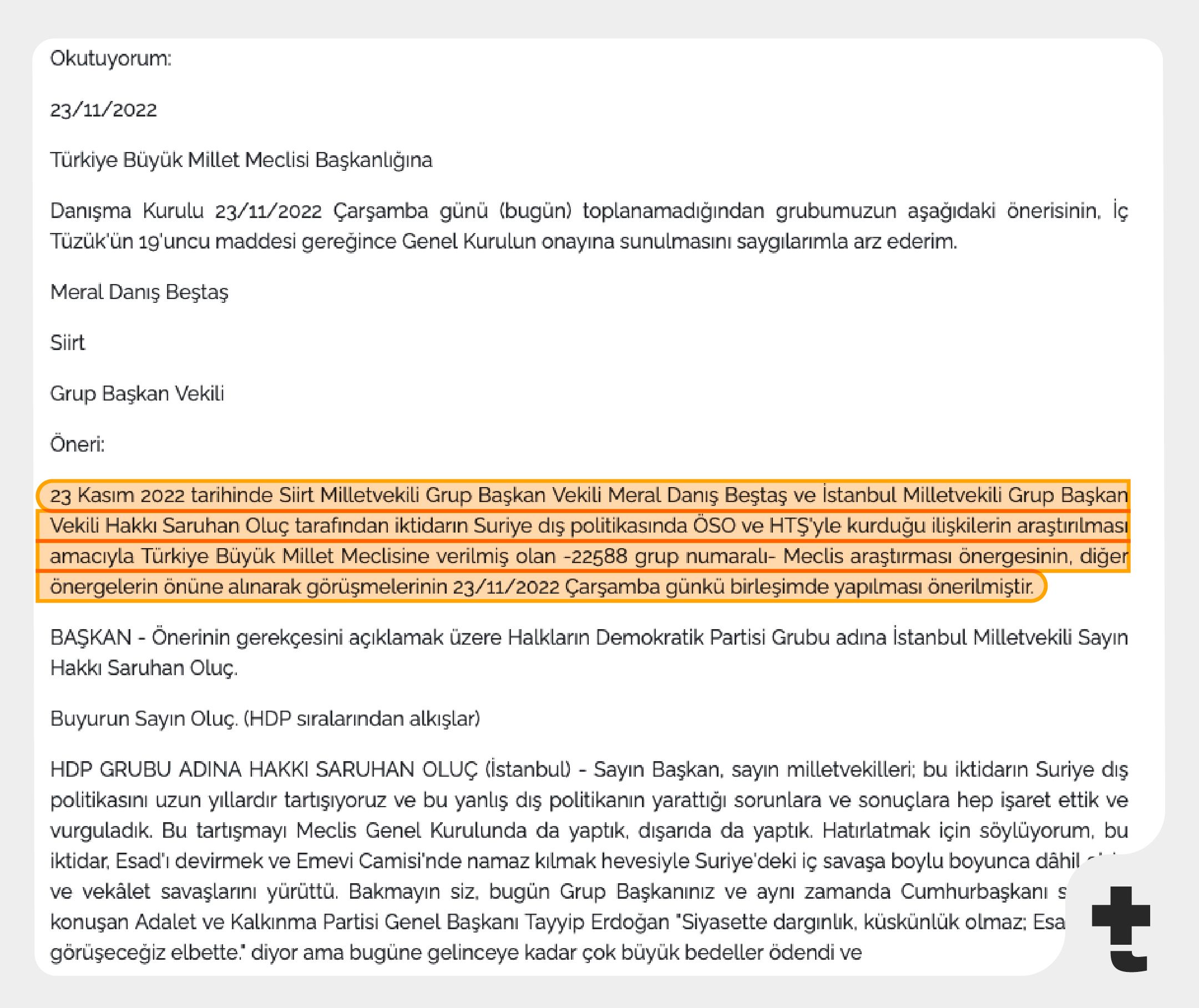 onergenin gundeme alinmasi