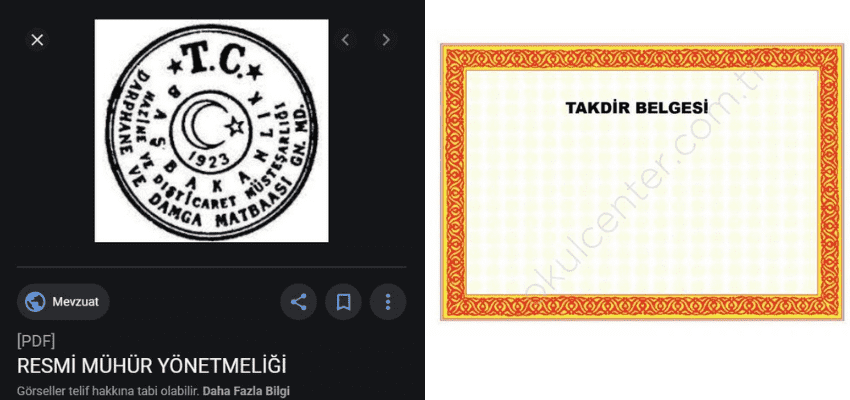ornek takdir muhur