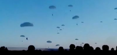 Videonun güncel çatışmalarda Kharkov'a inen Rus paraşüt birliklerini gösterdiği iddiası