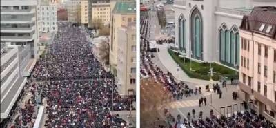 Videonun Paris’te namaz kılan Müslümanları gösterdiği iddiası